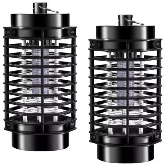 Pack X2 Mata Insectos Electrico Mata Moscas Electrico Negro Lampara Led Uv Abs Okshop Lamparas Mata Moscas Plástica Negro Lamparas Mata Insectos Negro Luz Ultravioleta