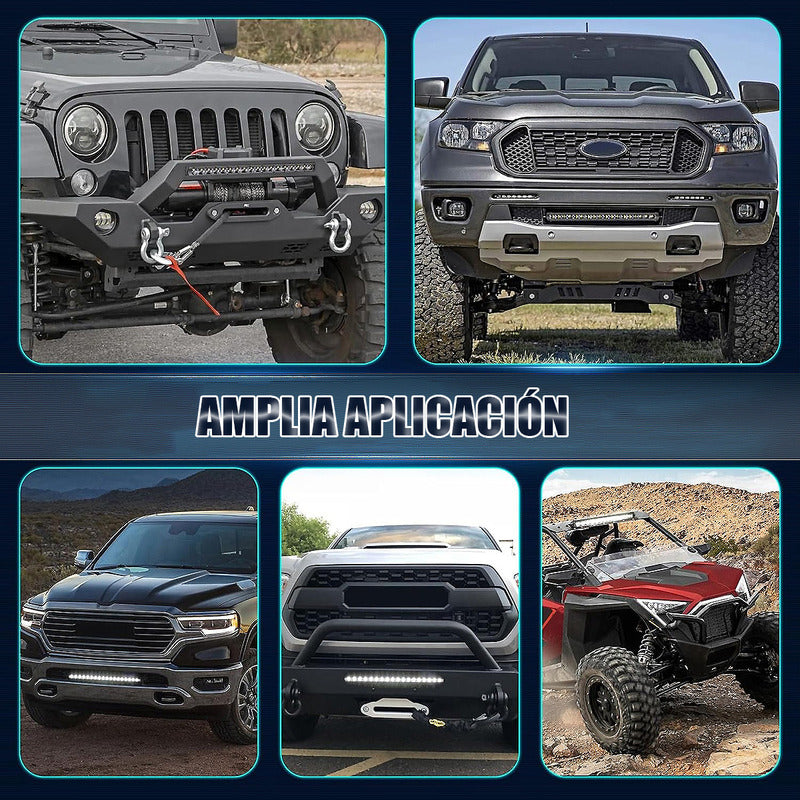 Focos Neblineros Led Neblineros Led Barra Led 108w Barra Led Negro