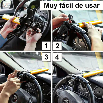 Pack 2 Traba Volante Bloqueo Del Volante Tranca Volante Auto