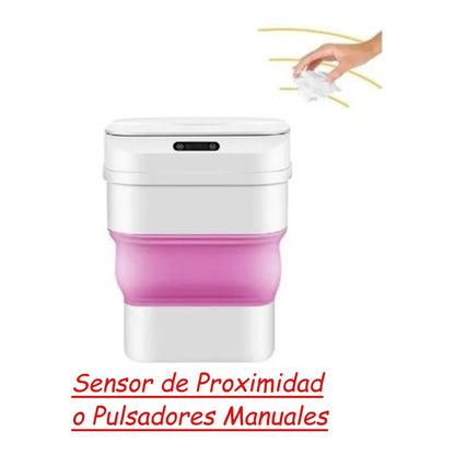 Basurero Auto Con Sensor Papelero Pedal Inteligente Baño Ofi