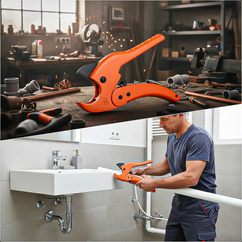 Tijera Cortatubos De Pvc Con Rango De Corte De 1 Mm A 42 Mm