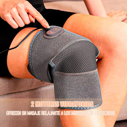 Rodillera Calentadora Masajeador Rodilla Rodillera Termica Gris L