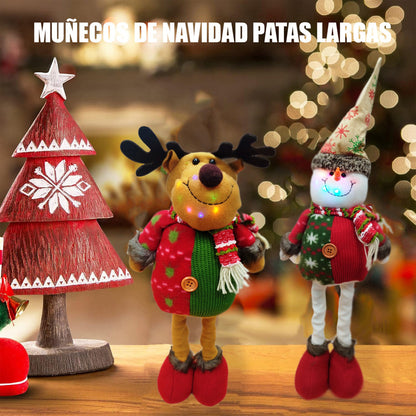 Monos Patas Largas Navidad Pascuero Reno Muñecos Navideños