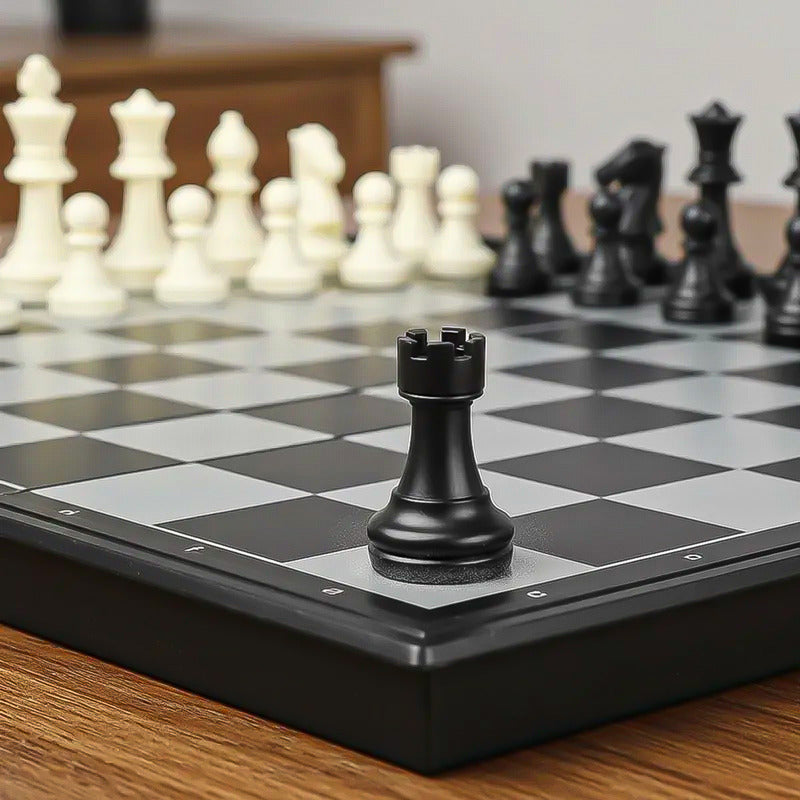 Tablero Ajedrez Plegable Ajedrez Magnético Juego De Ajedrez