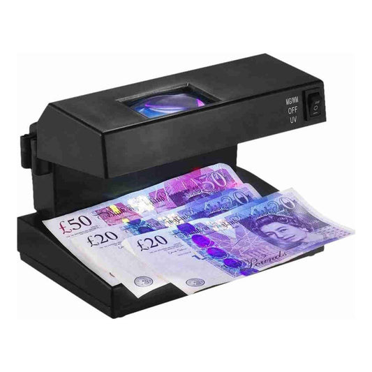 Detector De Billetes Falsos Con Luz Ultravioleta Y Linterna