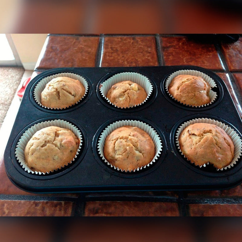 Molde Metal Para Cupcake Muffins Economico 6und Gris