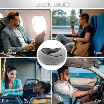 Almohada Para Cuello Cojin Para Cuello Almohada De Viaje Cojin Cervical Viaje Hipoalergenico Algodón Transpirable Almohada Cuello Para Viajes Antibacteriana Antihongos Gris/hebilla Okshop