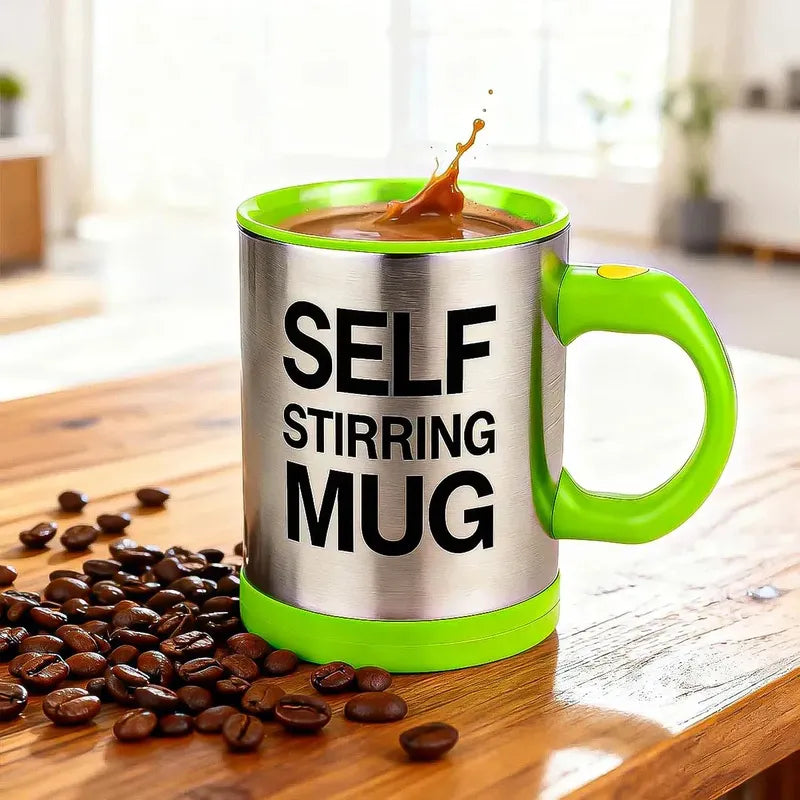 Taza Cafe Taza Para Cafe Taza Café Eléctrica Taza Agitador Verde Removedor Verde Okshop Tazas Mezcladoras Eléctricas Vaso Agitador Automático Taza Batidora Verde Tazas Electricas Tazas Okshop Liso
