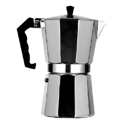 Cafetera Italiana Coffee ++ Aluminio 6 Tazas Gris Expreso Cocina