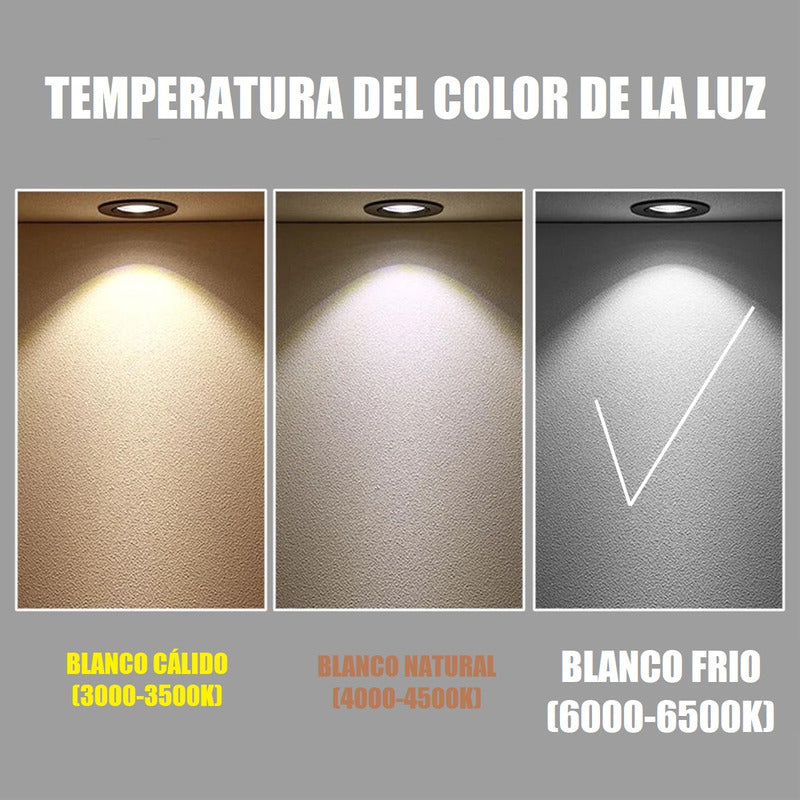 Pack X2 Focos Led Embutidos 7w Luz Fria Led Focos Led Embuti