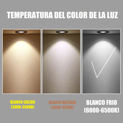 Pack X4 Focos Led Embutidos 7w Luz Fria Led Focos Led Embuti