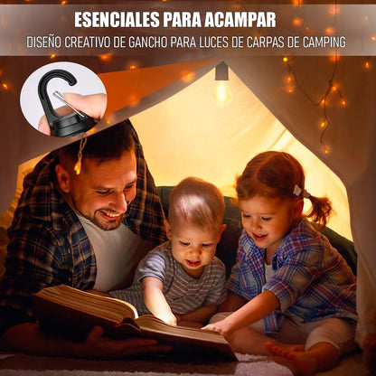 Pack X4 Ampolleta Recargable Ampolletas Camping Colgantes