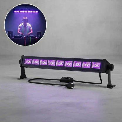 Barra Uv Led Luz Negra De 43cm Para Fiestas Y Escenario