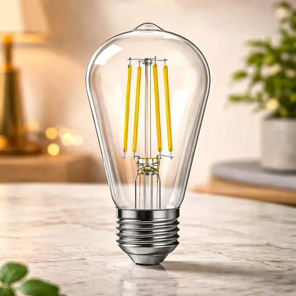Ampolleta Led Vintage Okshop De Filamento E27, Luz Cálida 6w