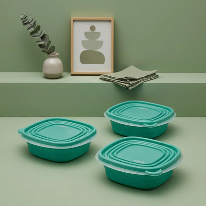 Taper Keep Tupper Plastico Contenedor De Alimentos 670 Ml Verde