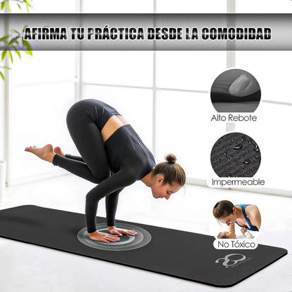 Colchonetas Deportivas Mat Yoga Mat Ejercicio Colchoneta Eje Morado