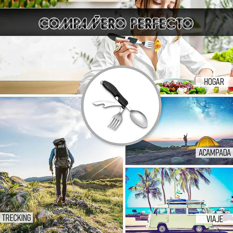 Set Cubiertos Camping 5 En 1 Cubierto Camping Multiuso Plegable Negro Okshop Cubiertos Plegables Para Camping 5 En 1 Negro Juego Cubiertos Camping Set De Cubiertos Multifuncional Negro
