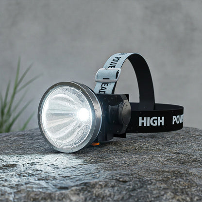 Linterna De Cabeza Linterna Led Linterna Recargable Frontal Blanco Negro