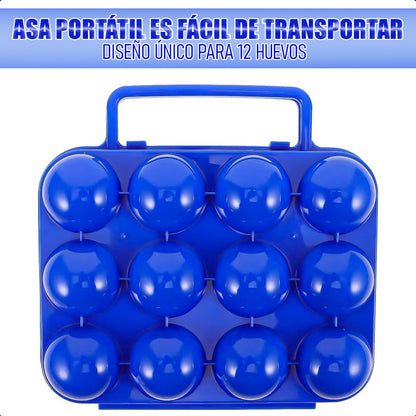 Organizador Huevos Dispensador Huevos Porta 12 Huevos Portat Naranja