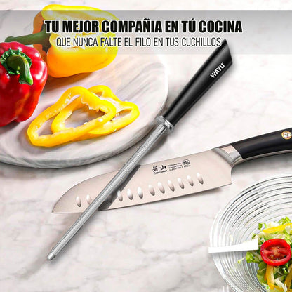 Afilador De Cuchillo Espada Afiladora Wayu Varilla De Afilar Negro