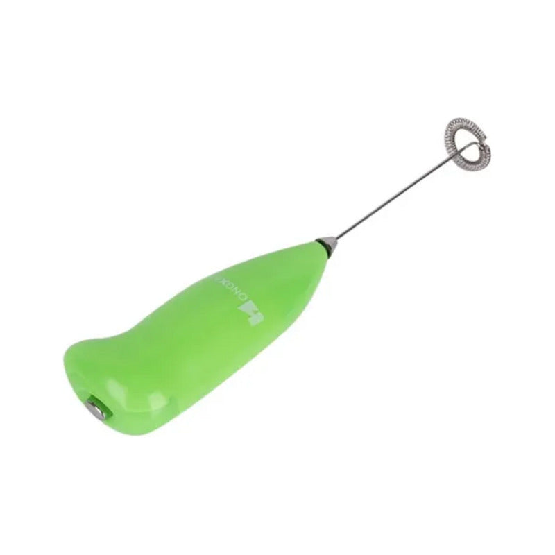 Batidora Manual Okshop Verde Portátil Para Café Leche Y Huevos Inalámbrica