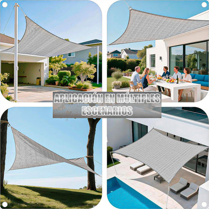 Toldo Vela Toldo Rectangular Toldo Sombreadoras 2.5x3.5mtrs Beige