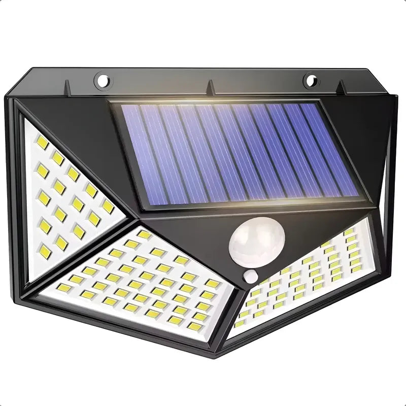 Foco Solar De Exterior Okshop Negro Para Pared Con Sensor De Movimiento