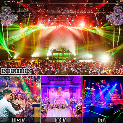 Luces De Fiesta Led Rgb Luz Discoteca 18 Led Luz Led Fiesta