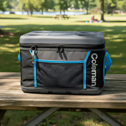 Bolso Térmico Plegable Coleman Para 45 Latas Y 31 Litros Gris