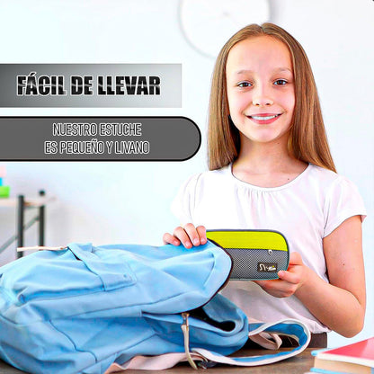 Estuche Escolar Estuche Para Lapices Estuche Niños Estuche Naranja