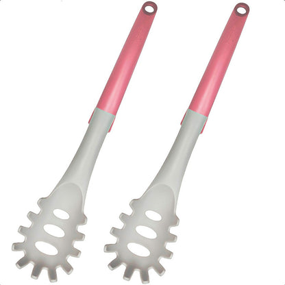 Tenedor De Fideos Pack 2 Cuchara Pastas Keep Servidor Pasta Gris