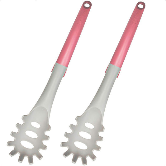 Tenedor De Fideos Pack 2 Cuchara Pastas Keep Servidor Pasta Gris