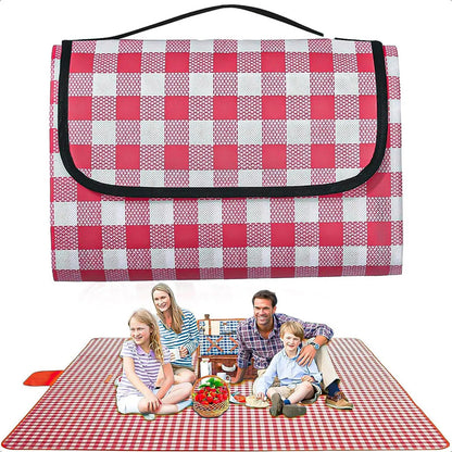 Manta Plegable Picnic Alfombra Camping Manta Picnic 150x200 Rojo