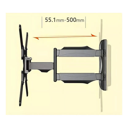 Soporte De Tv Giratorio Plegable Okshop Para Pantallas De 32  A 55  Negro