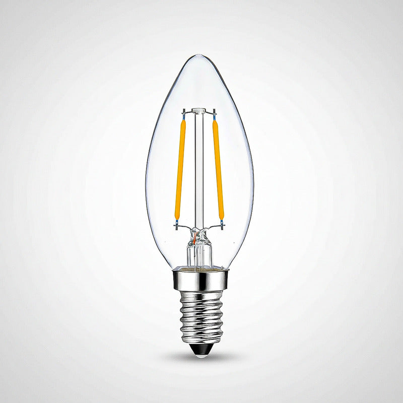 Ampolletas Led E14 Ampolleta 2w Ampolletas Led Vela Bombilla Cálida