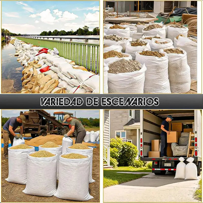 Pack 2 Sacos Escombros Saco De Escombros 90x120cm Saco Rafia Blanco Okshop Saco De Rafia Blanco Polipropileno Sacos De Rafia Para Escombros Sacos Blancos Paras Escombros Sacos Para Basura Okshop