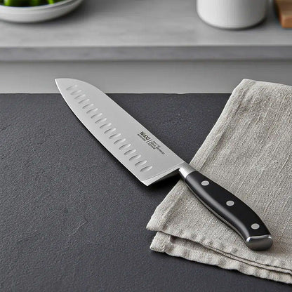 Cuchillo Chef Profesional Cuchillo Santoku Wayu Cuchillo Coc Negro