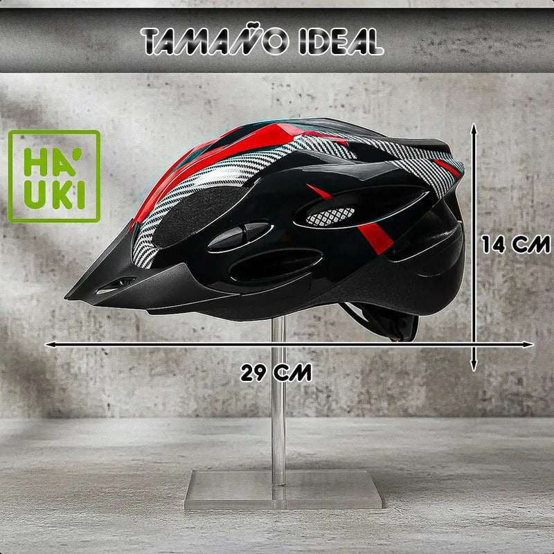 Casco Bici Cascos Bicicletas Casco Bicicleta Casco De Bicicl Negro/rojo Unica