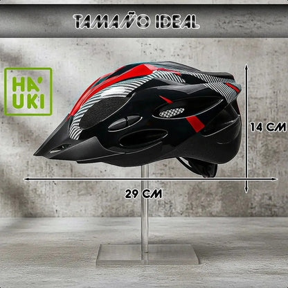 Casco Bici Cascos Bicicletas Casco Bicicleta Casco De Bicicl Negro/rojo Unica