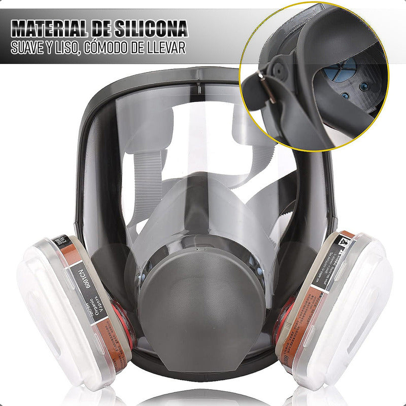 Mascara De Respiracion Mascara De Gas Mascara Antipolvo Masc Unica