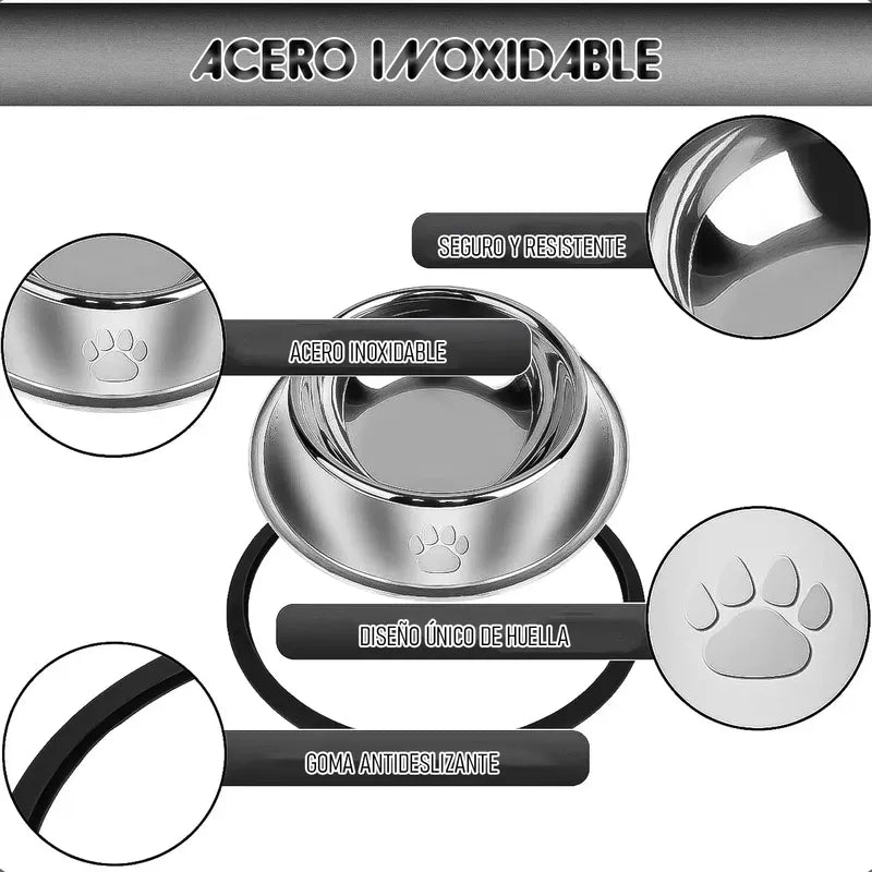 Plato Perro Comedero Perro Contenedor Comida Perro Plato 18 Cm Okshop Dispensador De Alimento Perros Dispensador Comida Gatos Platos Para Perros Contenedor Alimentos Mascotas Dispensador Gris
