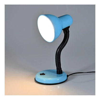 Lampara Escritorio Flexible Metal Okshop Azul E27 Pack 2 Velador Mesa No Aplica