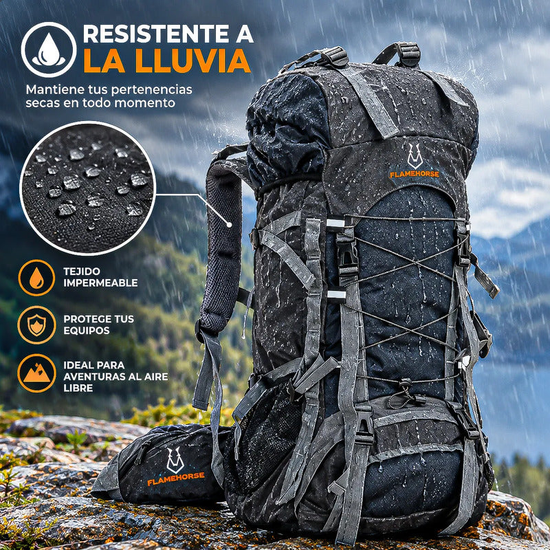 Mochila Camping 60l Mochila Para Montañismo Mochila Trekking Azul