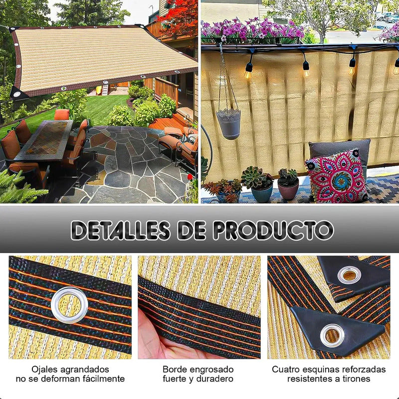 Toldo Vela 3x5 Toldo Rectangular Malla Sombreadora Lona 3x5 Beige Okshop Lona Sombreadora Malla Sombra Exterior Lona Para Exteriores Malla Sombra 5x3 Metros Toldo Vela 3x5 Metro Toldo Terraza Okshop