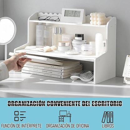 Pack 2 Organizadores Escritorio Estante De Escritorio Madera