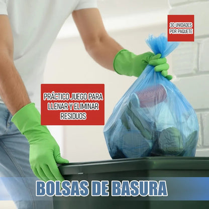 Bolsas De Basura Bolsa Basura 50x60 Cm Bolsas Plasticas 300u Bolsas Plasticas Transparentes De Basura Multifuncional Bolsa Plástica Mediana 300 Unidades Oficinas Polietileno Okshop