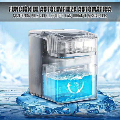 Maquina De Hielo Máquina Portátil Para Hacer Hielo Hieleras Gris Oscuro