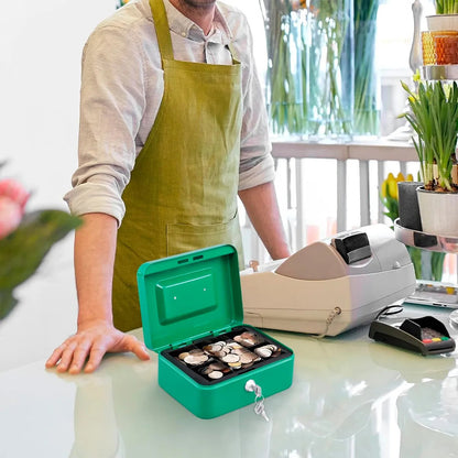 Cajas Fuertes Caja De Seguridad Caja De Dinero Metalica Llave Caja De Seguridad Llaves Multiuso Tiendas Caja Fuerte Metalica Impermeable Asa Antideslizante Azul Arcashopping