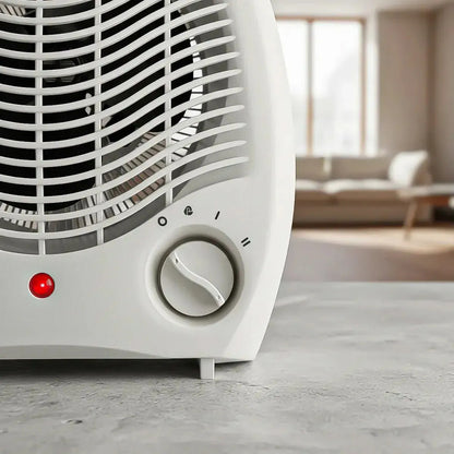 Calefactor Okshop 2 En 1 Con Termostato Y Función Ventilador 2000 W Blanco