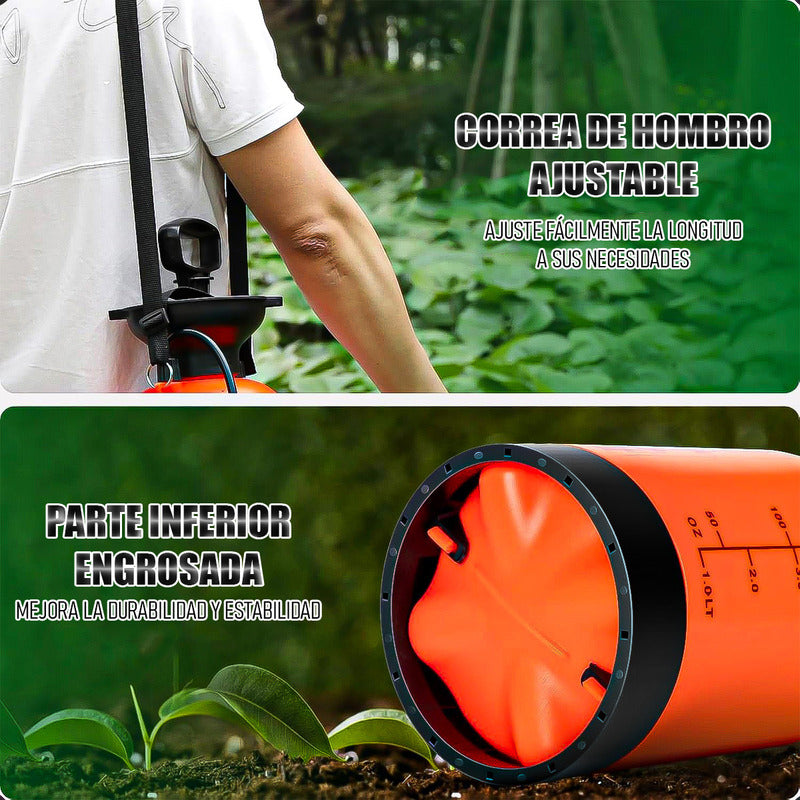 Pulverizador Agua Regadera Plantas Rociador Pulverizador 8l Naranja